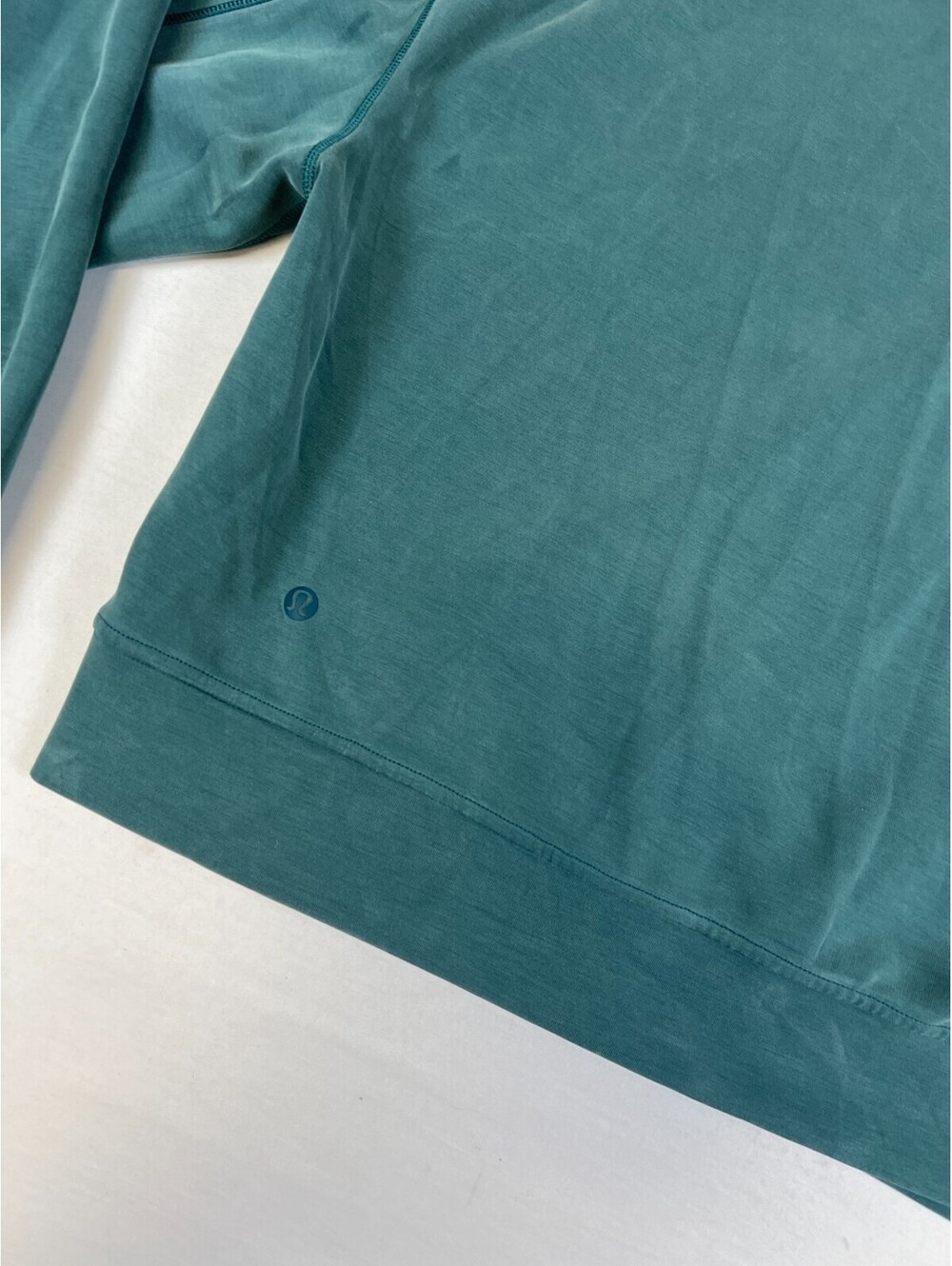 Lululemon Womens 10 Green Modal Blend Pullover Hoodie Athletic Sweatshirt Top - Picture 7 of 12